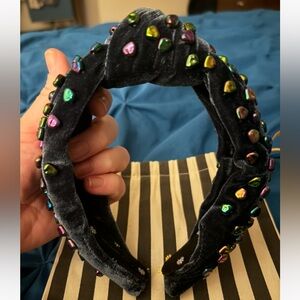 Lele Sadoughi Volcano Knotted Headband with Pearls